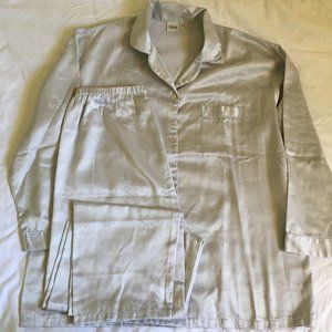 TCM Women's grey satin PJ. Size 38/40.